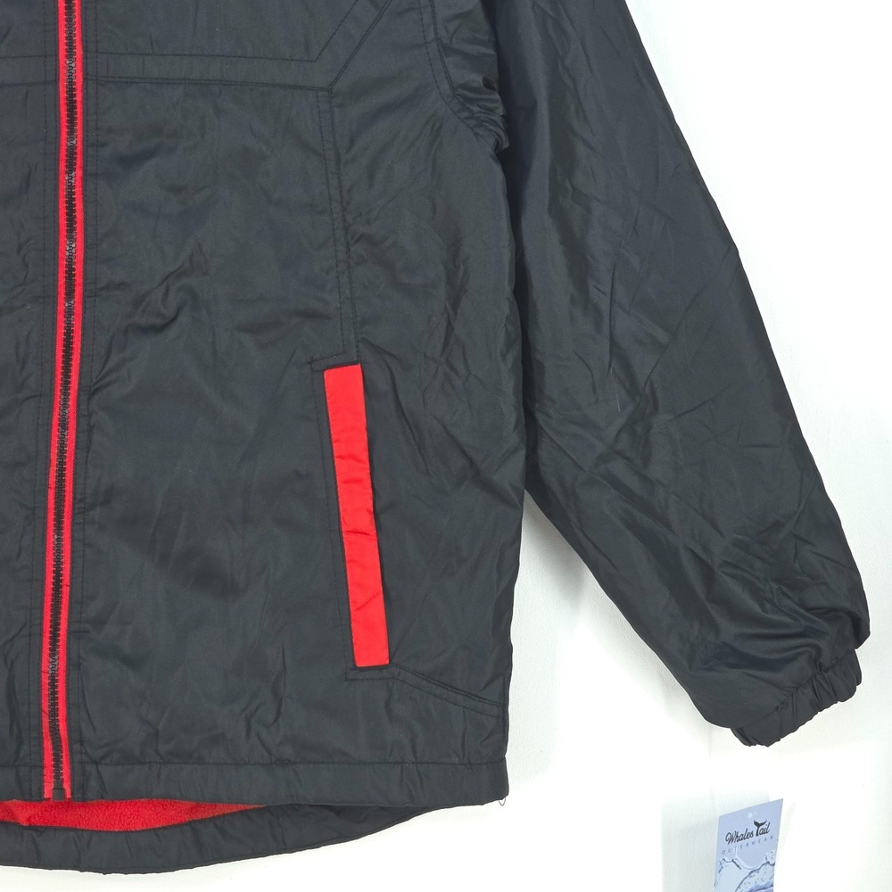 Whales Tail Hooded Winter Coat Boys Medium Gorpcore Outdoor Cozycore Kidcore NEW - Picture 5 of 16